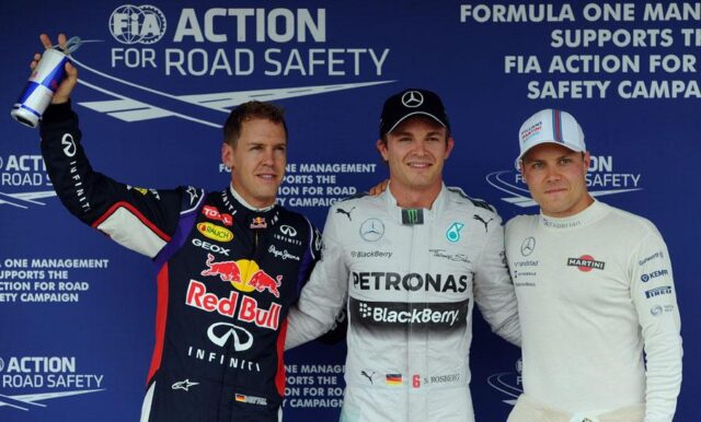 Rosberg,Vettel e Bottas