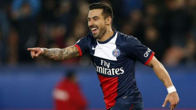 Lavezzi, possibile obiettivo di mercato dell'Inter se dovessero partire Guarin e Alvarez