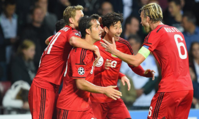 Il Leverkusen batte 3-2 il Copenaghen nell'andata dei playoff di Champions