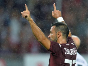 Quagliarella, 4 gol segnati in campionato con il Torino