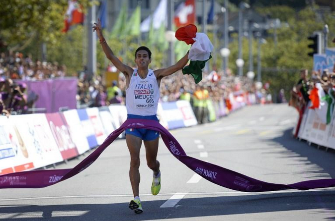 Daniele Meucci, medaglia d'oro a Zurigo 2014
