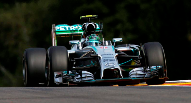Nico Rosberg, pole nel Gp del Belgio