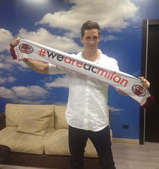 Fernando Torres guiderà l'attacco del Milan stasera contro l'Empoli