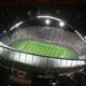 Una veduta aerea del "Khalifa International Stadium" di Doha, impianto che potrebbe ospitare la prossima finale di Supercoppa Italiana tra Juventus e Napoli