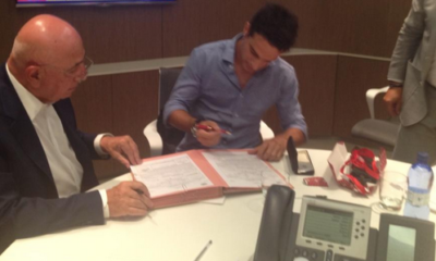 Curiosport: Bonaventura al momento della firma con il Milan