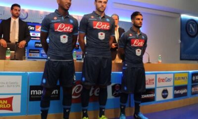 De Guzman, David Lopez e Lorenzo Insigne modelli d'eccezione per la presentazione della divisa "Denim" del Napoli