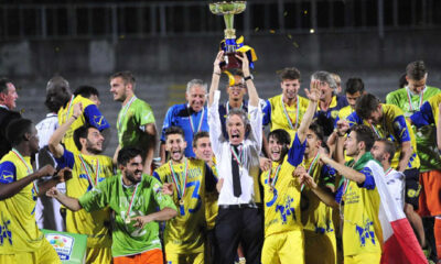 Il Chievo Verona festeggia il titolo Primavera conquistato nella scorsa stagione