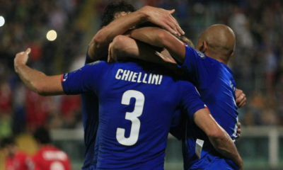 Italia-Azerbaigian 2-1: doppietta Chiellini, gli azzurri non si fermano più