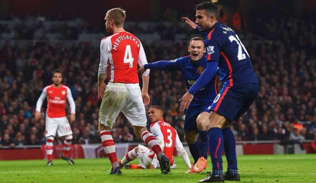 Arsenal-Manchester United 1-2