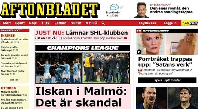 Per i giornali svedesi Malmoe-Juventus è "uno scandalo"