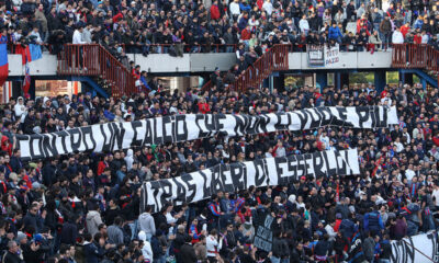 Un'immagine della curva del Napoli
