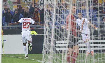 Gervinho de tacco, Kazim de punta: 1-1 tra Roma e Feyenoord