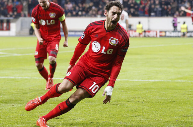 Hakan Calhanoglu, decisivo contro l'Atletico Madrid