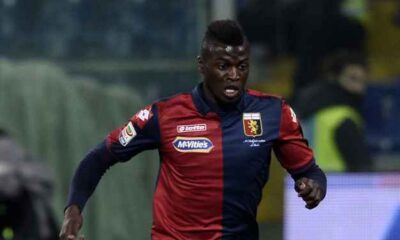 Niang, tra i milgiori in campo nella vittoria del Genoa contro la Lazio