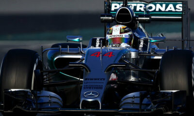 Lewis Hamilton, il più veloce nella terza giornata di test a Barcellona