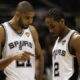 Tim Duncan e Kawhi Leonard, stelle dei San Antonio Spurs