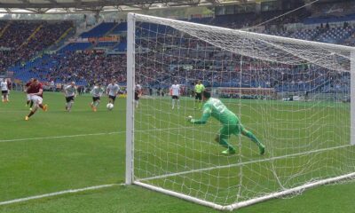 Francesco Totti, autore del gol del vantaggio della Roma