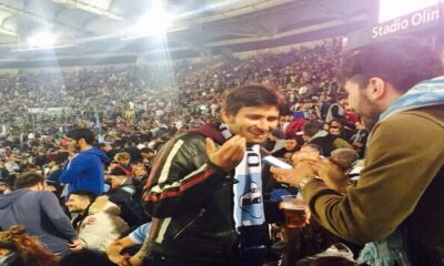 Alessandro Di Battista curva nord.