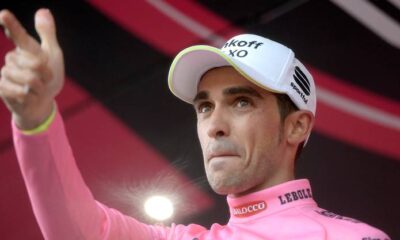 Alberto Contador, vincitore del Giro d'Italia . E ora proverà a vincere anche il Tour.
