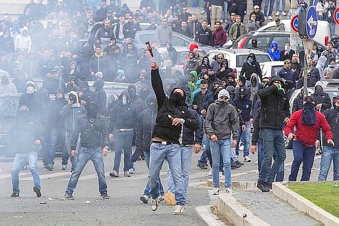 incidenti derby Roma