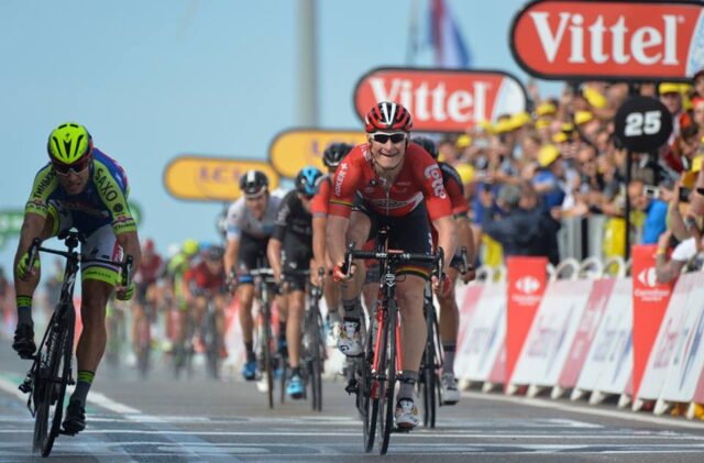 Andrè Greipel, vincitore della seconda tappa del Tour 2015