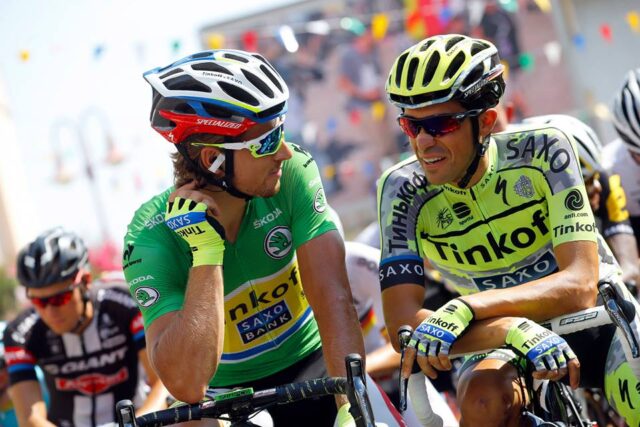 Peter Sagan e Alberto Contador