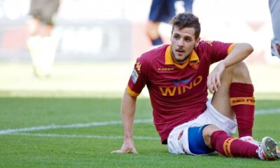 Mattia Destro ai tempi della sua ex squadra, la Roma