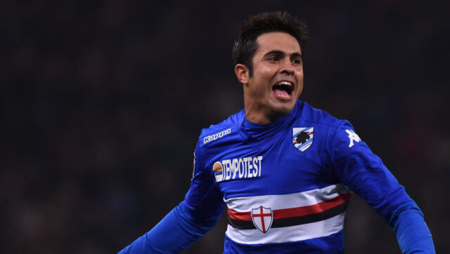 Eder con la maglia della Samp