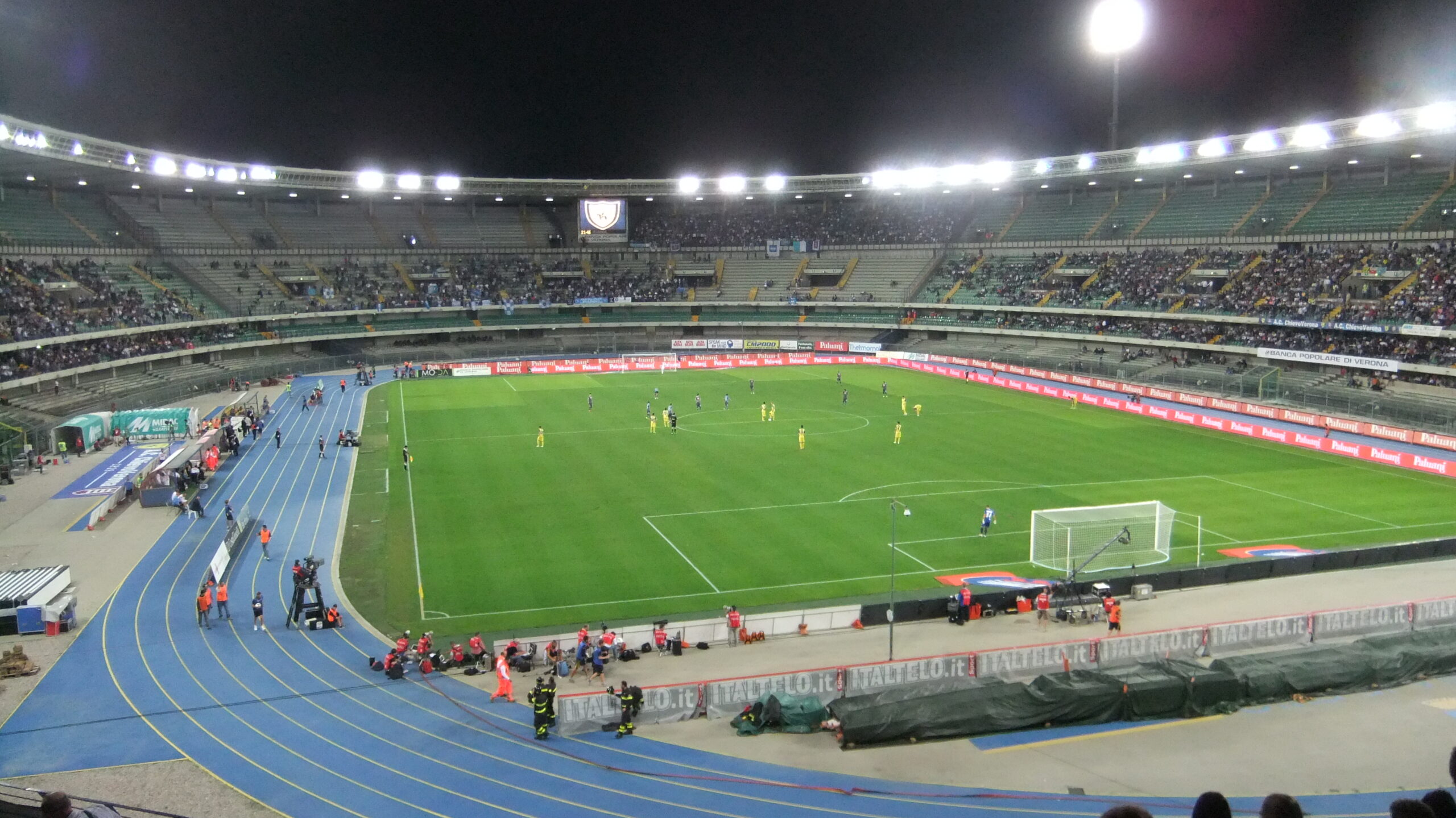 Stadio Bentegodi di Verona, teatro del derby tra Hellas e Chievo