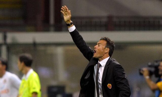 Luis Enrique, allenatore della Roma nella stagione 2011/12