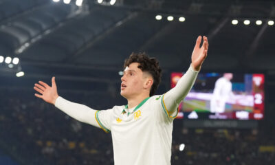 Antonio Arena realizza il primo gol con la maglia della Roma